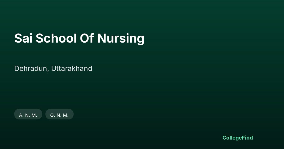 sai school of nursing
