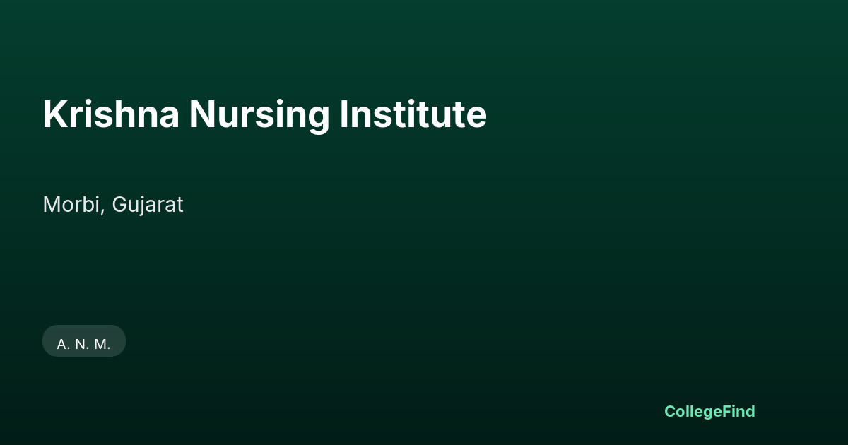 krishna nursing institute
