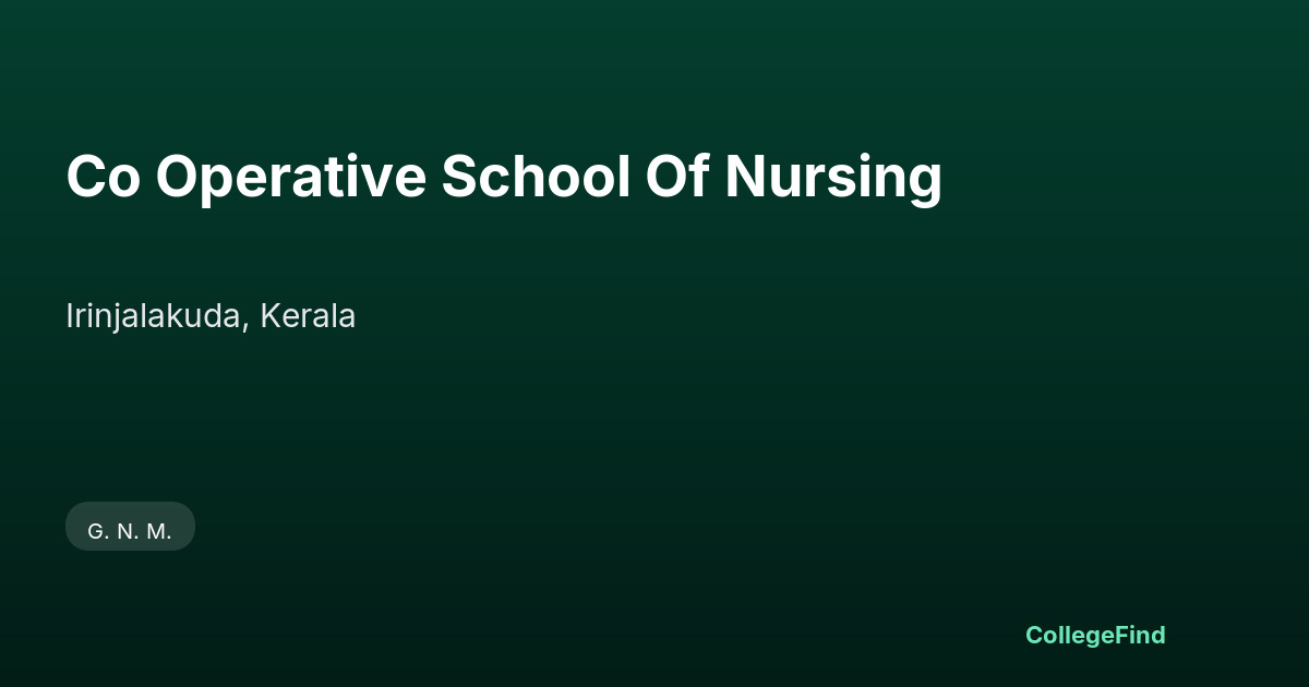 co operative school of nursing