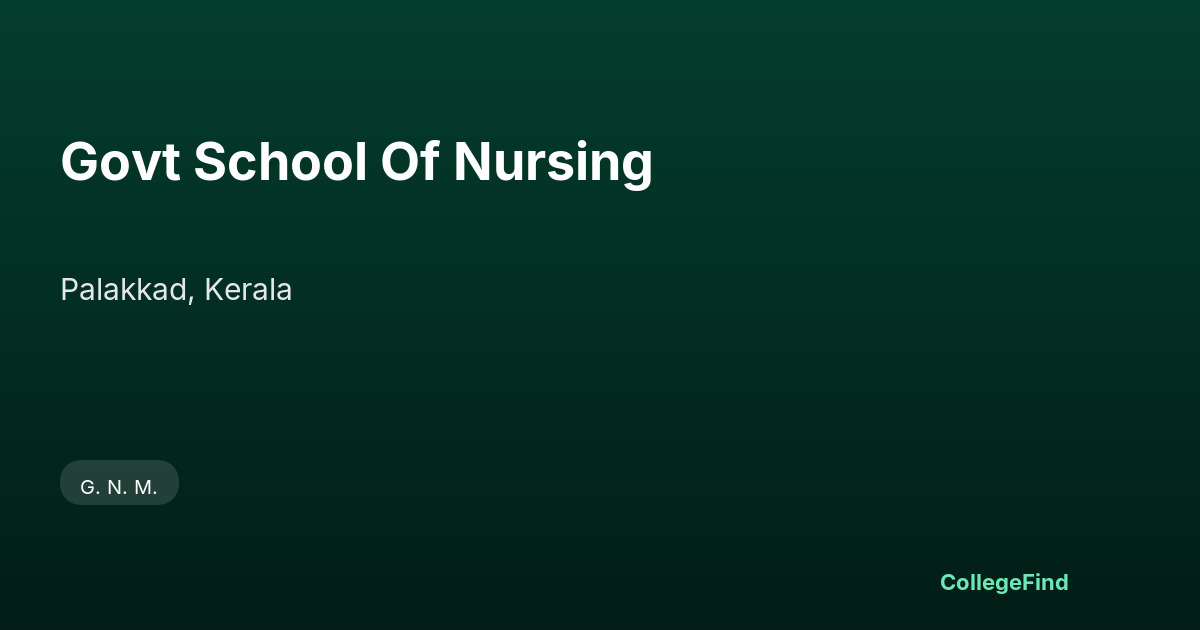 govt school of nursing