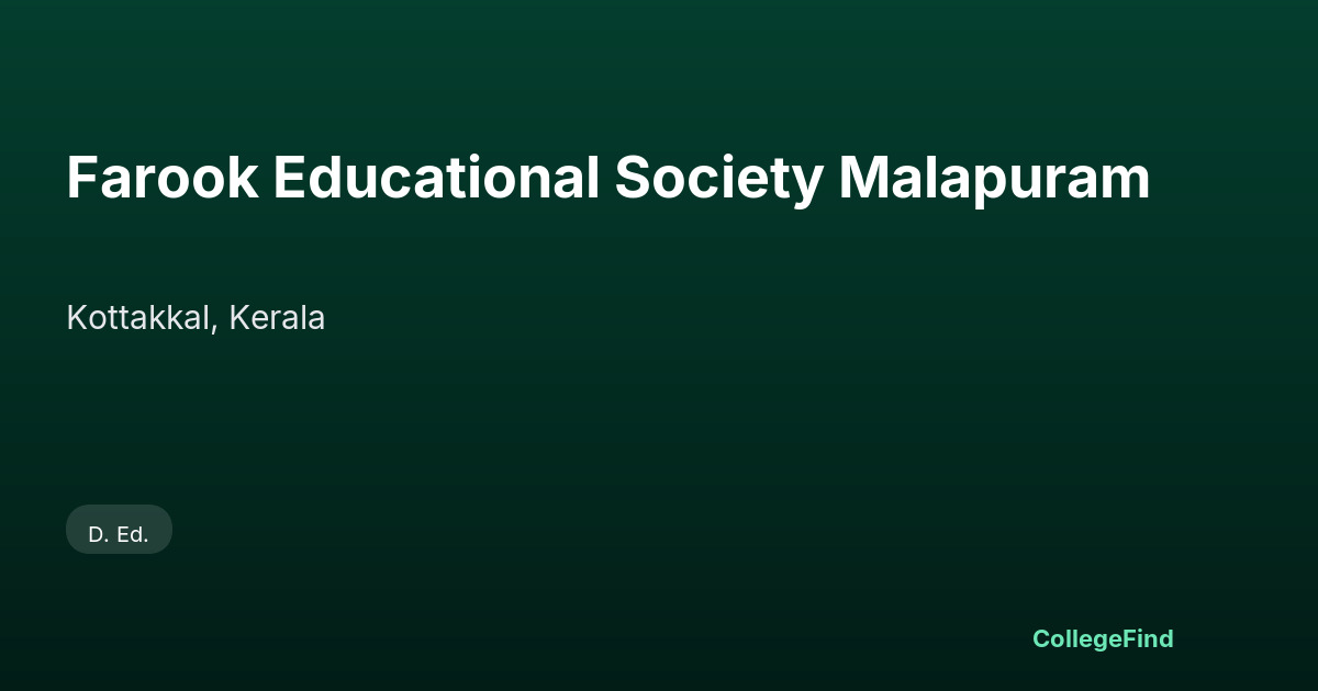 farook educational society malapuram