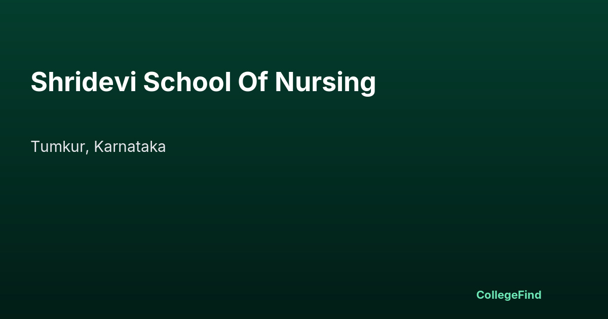 shridevi school of nursing